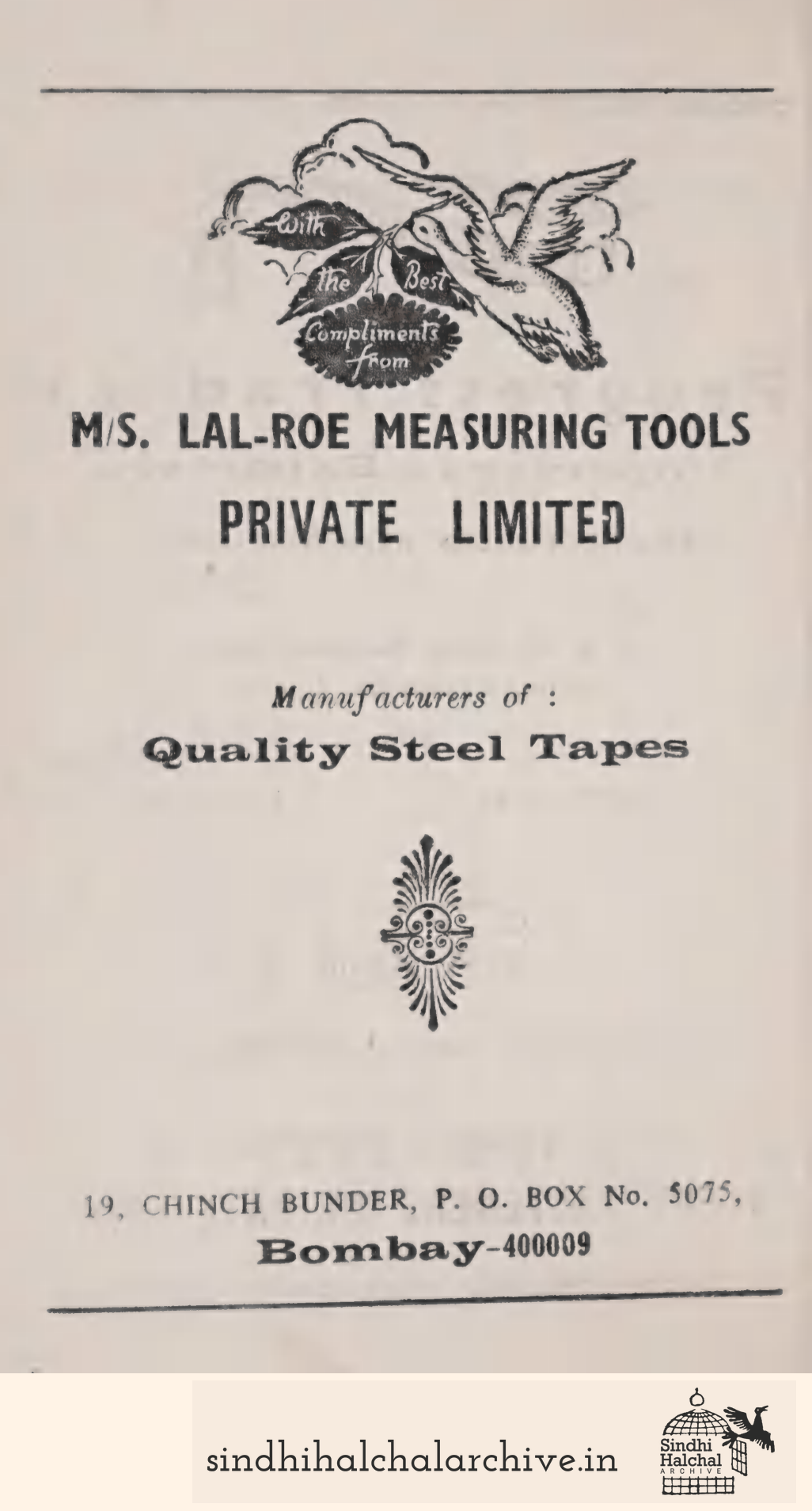 Image of AD M/S. LAL-ROE MEASURING TOOLS
 PRIVATE LIMITED
